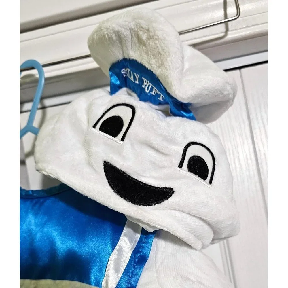Ghostbusters Deluxe Stay Puft Costume 18M-2T Marshmallow Man Baby Toddler NEW